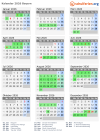 Kalender 2026 mit Ferien und Feiertagen Bayern