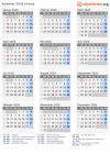 Kalender 2026 mit Ferien und Feiertagen Eritrea