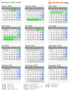 Kalender 2026 mit Ferien und Feiertagen Créteil