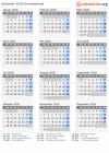 Kalender 2026 mit Ferien und Feiertagen Griechenland