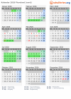 Kalender 2026 mit Ferien und Feiertagen Flevoland (nord)