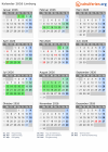 Kalender 2026 mit Ferien und Feiertagen Limburg