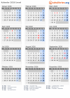 Kalender 2026 mit Ferien und Feiertagen Israel