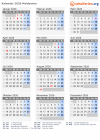 Kalender 2026 mit Ferien und Feiertagen Moldawien