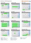 Kalender 2026 mit Ferien und Feiertagen Burgenland