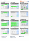 Kalender 2026 mit Ferien und Feiertagen Kärnten