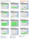 Kalender 2026 mit Ferien und Feiertagen Steiermark