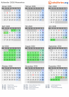 Kalender 2026 mit Ferien und Feiertagen Masowien