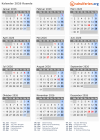 Kalender 2026 mit Ferien und Feiertagen Ruanda