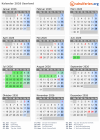 Kalender 2026 mit Ferien und Feiertagen Saarland