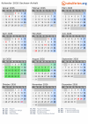 Kalender 2026 mit Ferien und Feiertagen Sachsen-Anhalt