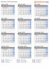 Kalender 2026 mit Ferien und Feiertagen Schweden