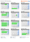 Kalender 2026 mit Ferien und Feiertagen Neuenburg