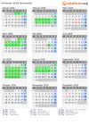 Kalender 2026 mit Ferien und Feiertagen Nidwalden