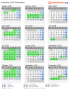 Kalender 2026 mit Ferien und Feiertagen Obwalden