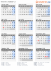 Kalender 2026 mit Ferien und Feiertagen Zürich