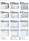 Kalender 2026 mit Ferien und Feiertagen Südafrika