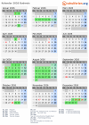 Kalender 2026 mit Ferien und Feiertagen Budweis
