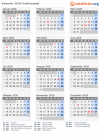 Kalender 2026 mit Ferien und Feiertagen Vatikanstadt