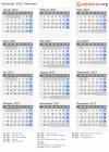 Kalender 2027 mit Ferien und Feiertagen Albanien