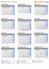 Kalender 2027 mit Ferien und Feiertagen Armenien