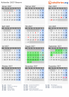 Kalender 2027 mit Ferien und Feiertagen Bayern