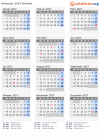 Kalender 2027 mit Ferien und Feiertagen Brüssel