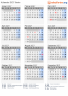 Kalender 2027 mit Ferien und Feiertagen Benin