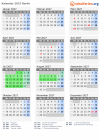 Kalender 2027 mit Ferien und Feiertagen Berlin