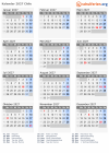 Kalender 2027 mit Ferien und Feiertagen Chile