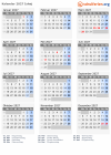 Kalender 2027 mit Ferien und Feiertagen Ishøj