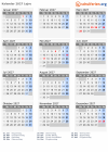 Kalender 2027 mit Ferien und Feiertagen Lejre