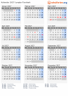 Kalender 2027 mit Ferien und Feiertagen Lyngby-Taarbæk