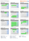 Kalender 2027 mit Ferien und Feiertagen Bayern