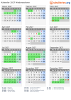 Kalender 2027 mit Ferien und Feiertagen Niedersachsen