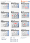 Kalender 2027 mit Ferien und Feiertagen El Salvador