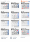 Kalender 2027 mit Ferien und Feiertagen Finnland