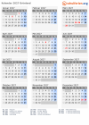 Kalender 2027 mit Ferien und Feiertagen Grönland