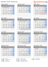 Kalender 2027 mit Ferien und Feiertagen Guatemala