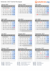 Kalender 2027 mit Ferien und Feiertagen Emilia-Romagna