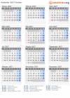 Kalender 2027 mit Ferien und Feiertagen Italien