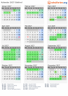 Kalender 2027 mit Ferien und Feiertagen Südtirol