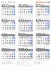 Kalender 2027 mit Ferien und Feiertagen Jemen