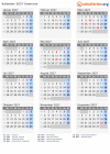 Kalender 2027 mit Ferien und Feiertagen Kamerun