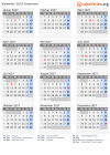 Kalender 2027 mit Ferien und Feiertagen Komoren