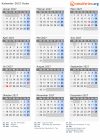 Kalender 2027 mit Ferien und Feiertagen Kuba