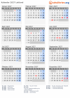 Kalender 2027 mit Ferien und Feiertagen Lettland