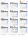 Kalender 2027 mit Ferien und Feiertagen Niger