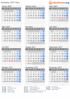 Kalender 2027 mit Ferien und Feiertagen Peru