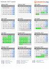 Kalender 2027 mit Ferien und Feiertagen Lodsch